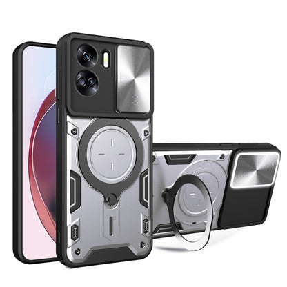 CD Texture Sliding Camshield Magnetic Holder Phone Case