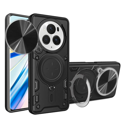 CD Texture Sliding Camshield Magnetic Holder Phone Case, For Honor Magic6 Pro 5G, For Honor X8b, For Honor X7b, For Honor X5 Plus