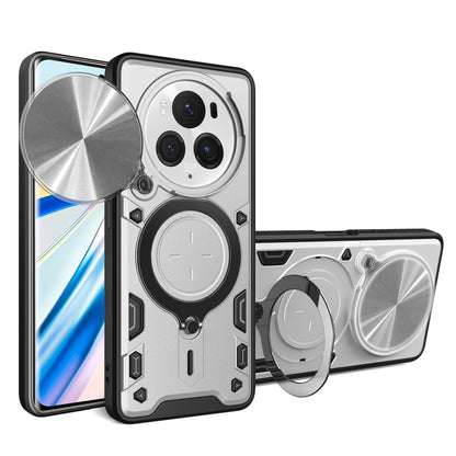 CD Texture Sliding Camshield Magnetic Holder Phone Case, For Honor Magic6 Pro 5G, For Honor X8b, For Honor X7b, For Honor X5 Plus