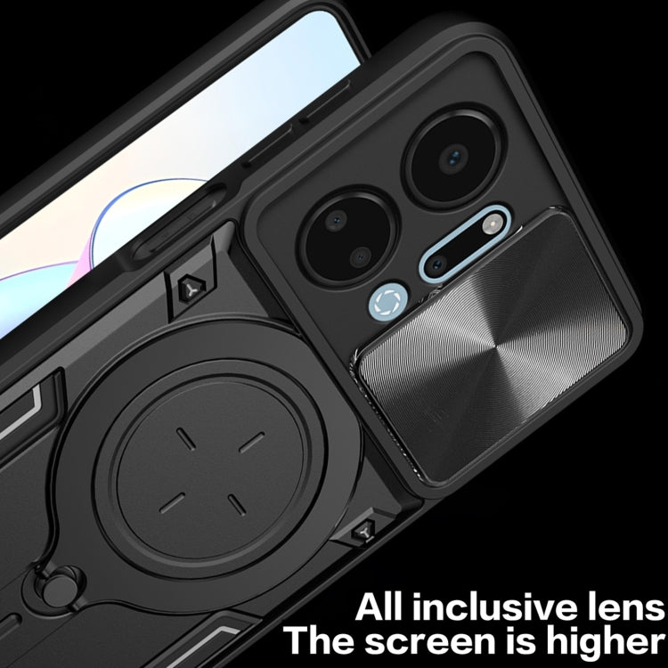 CD Texture Sliding Camshield Magnetic Holder Phone Case