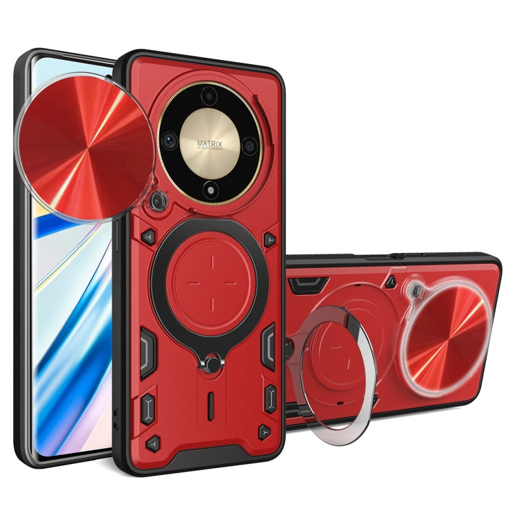 CD Texture Sliding Camshield Magnetic Holder Phone Case, For Honor X9b, For Honor 90 Lite 5G, For Honor 90 5G, For Honor Magic5 Pro