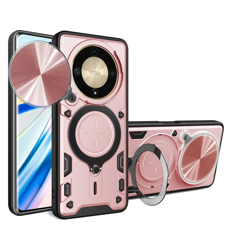 CD Texture Sliding Camshield Magnetic Holder Phone Case, For Honor X9a / Magic5 Lite, For Honor X7a 4G, For Honor X8 5G / X6 4G, For Honor X8 4G