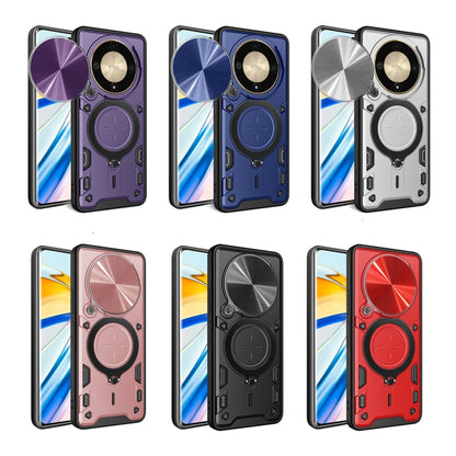CD Texture Sliding Camshield Magnetic Holder Phone Case, For Honor X9a / Magic5 Lite, For Honor X7a 4G, For Honor X8 5G / X6 4G, For Honor X8 4G