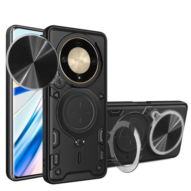 CD Texture Sliding Camshield Magnetic Holder Phone Case, For Honor X9a / Magic5 Lite, For Honor X7a 4G, For Honor X8 5G / X6 4G, For Honor X8 4G