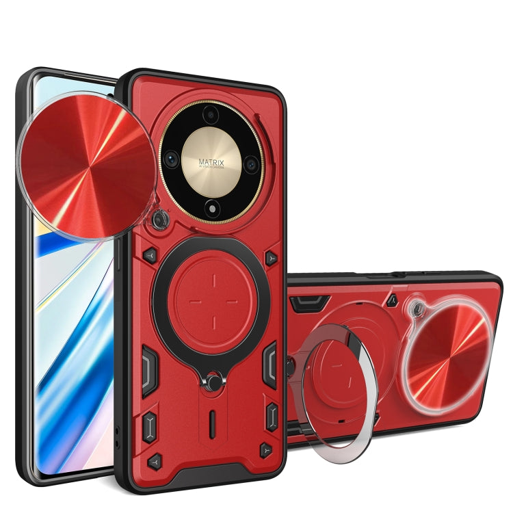 CD Texture Sliding Camshield Magnetic Holder Phone Case, For Honor X9a / Magic5 Lite, For Honor X7a 4G, For Honor X8 5G / X6 4G, For Honor X8 4G