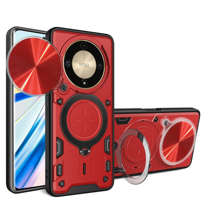 CD Texture Sliding Camshield Magnetic Holder Phone Case, For Honor X9a / Magic5 Lite, For Honor X7a 4G, For Honor X8 5G / X6 4G, For Honor X8 4G