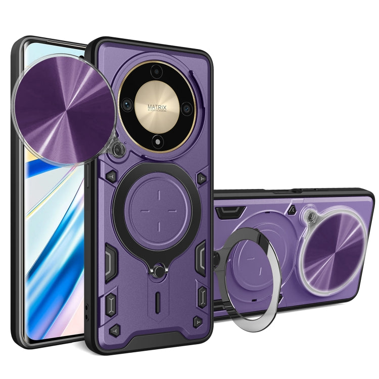 CD Texture Sliding Camshield Magnetic Holder Phone Case, For Honor X9a / Magic5 Lite, For Honor X7a 4G, For Honor X8 5G / X6 4G, For Honor X8 4G