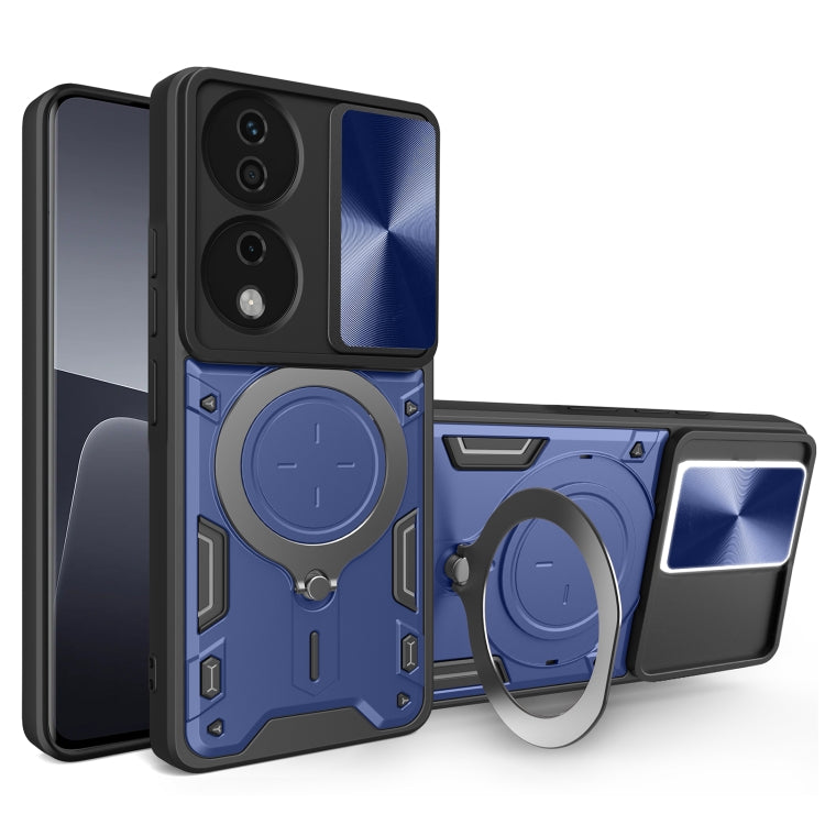 CD Texture Sliding Camshield Magnetic Holder Phone Case