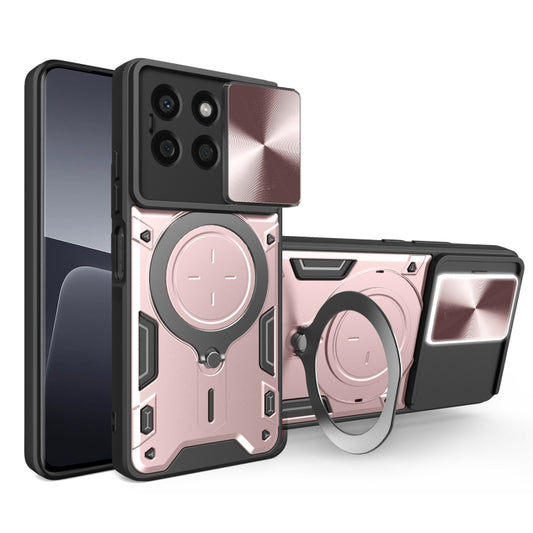 CD Texture Sliding Camshield Magnetic Holder Phone Case