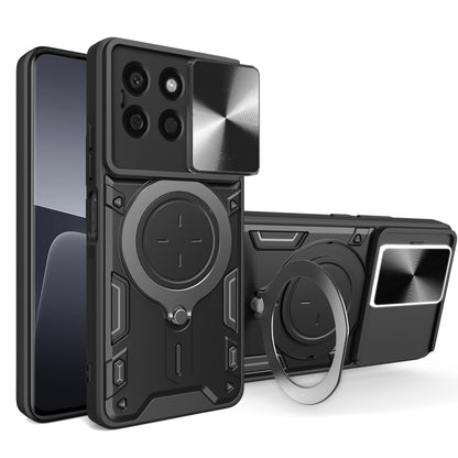 CD Texture Sliding Camshield Magnetic Holder Phone Case, For Honor X8b, For Honor X7b, For Honor X5 Plus, For Honor X9b - Shello's Creative Boutique