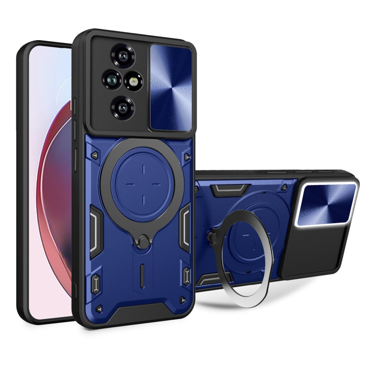 CD Texture Sliding Camshield Magnetic Holder Phone Case, For Honor X6b 4G, For Honor 200, For Honor 200 Pro, For Honor 200 Lite Global