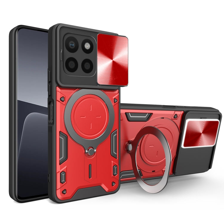 CD Texture Sliding Camshield Magnetic Holder Phone Case, For Honor X7a 4G, For Honor X8 5G / X6 4G, For Honor X8 4G - Shello's Creative Boutique