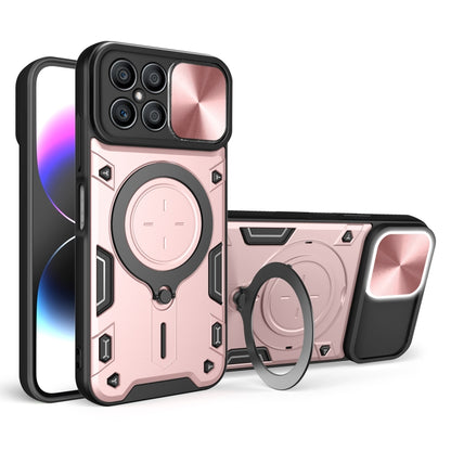CD Texture Sliding Camshield Magnetic Holder Phone Case