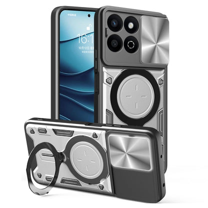 CD Texture Sliding Camshield Magnetic Holder Phone Case