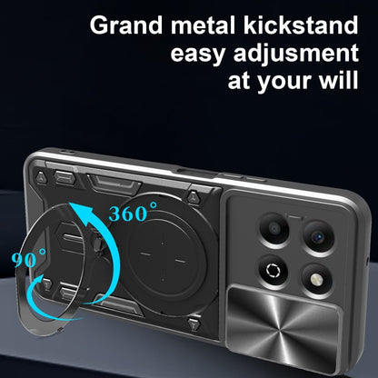 CD Texture Sliding Camshield Magnetic Holder Phone Case, For Honor X6b 4G, For Honor 200, For Honor 200 Pro, For Honor 200 Lite Global