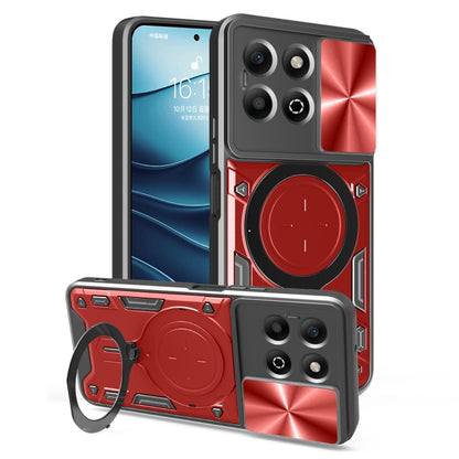 CD Texture Sliding Camshield Magnetic Holder Phone Case, For Honor X6b 4G, For Honor 200, For Honor 200 Pro, For Honor 200 Lite Global