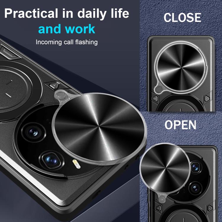 CD Texture Sliding Camshield Magnetic Holder Phone Case