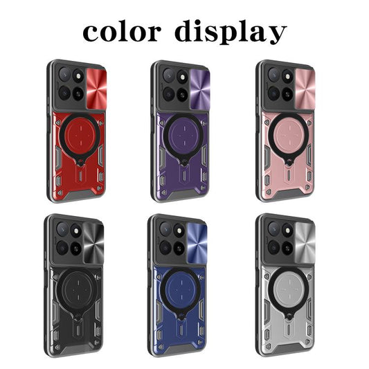 CD Texture Sliding Camshield Magnetic Holder Phone Case, For Honor X5b Plus / X5b 4G, For Honor 200 Smart, For Honor X6b 4G, For Honor 200 - Shello's Creative Boutique