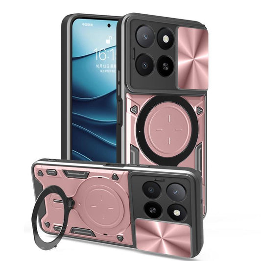 CD Texture Sliding Camshield Magnetic Holder Phone Case, For Honor X5b Plus / X5b 4G, For Honor 200 Smart, For Honor X6b 4G, For Honor 200 - Shello's Creative Boutique