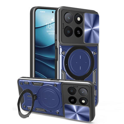 CD Texture Sliding Camshield Magnetic Holder Phone Case