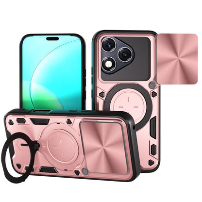 CD Texture Sliding Camshield Magnetic Holder Phone Case, For Honor X9d 5G / X70 5G, For Honor 400 Smart / X7d 5G Global, For Honor 400 Pro Global 160.8mm, For Honor 400 Lite Global