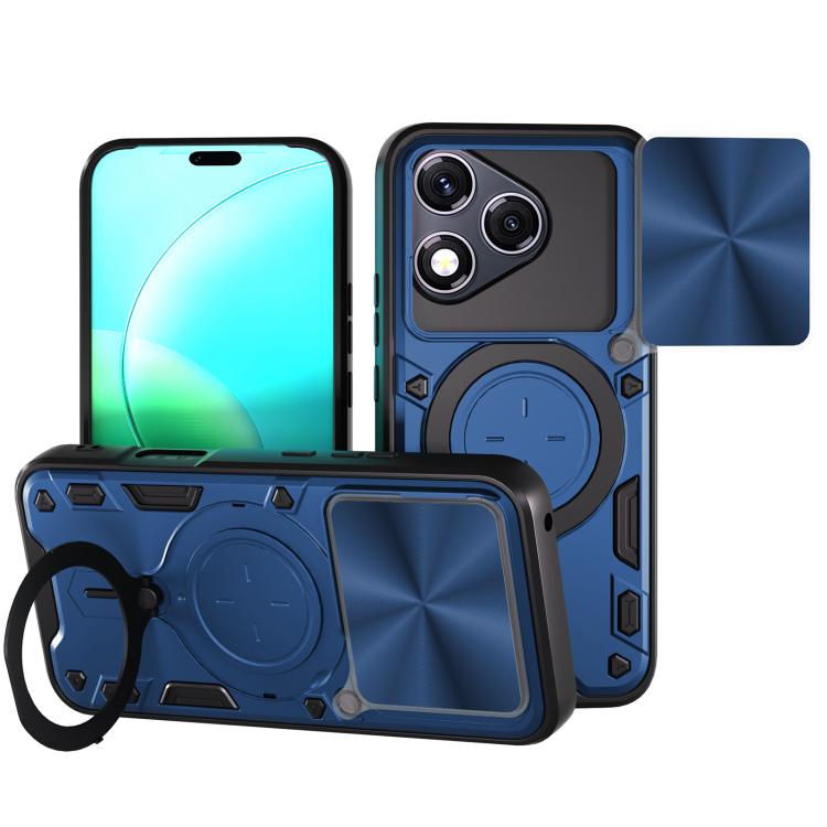CD Texture Sliding Camshield Magnetic Holder Phone Case
