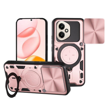CD Texture Sliding Camshield Magnetic Holder Phone Case