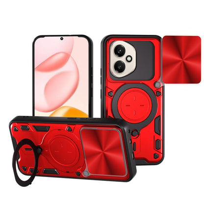 CD Texture Sliding Camshield Magnetic Holder Phone Case