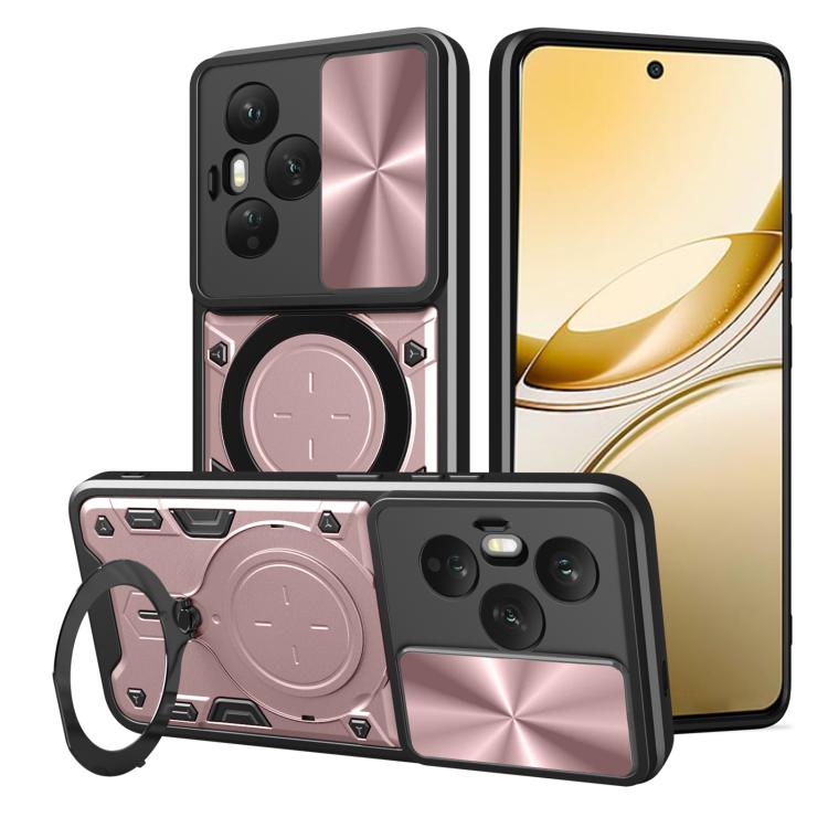 CD Texture Sliding Camshield Magnetic Holder Phone Case, For Honor X9d 5G / X70 5G, For Honor 400 Smart / X7d 5G Global, For Honor 400 Pro Global 160.8mm, For Honor 400 Lite Global