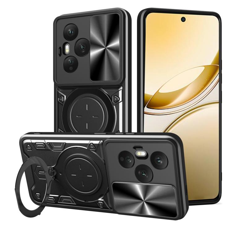 CD Texture Sliding Camshield Magnetic Holder Phone Case