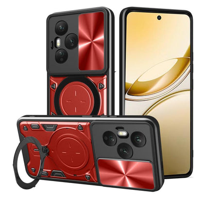 CD Texture Sliding Camshield Magnetic Holder Phone Case