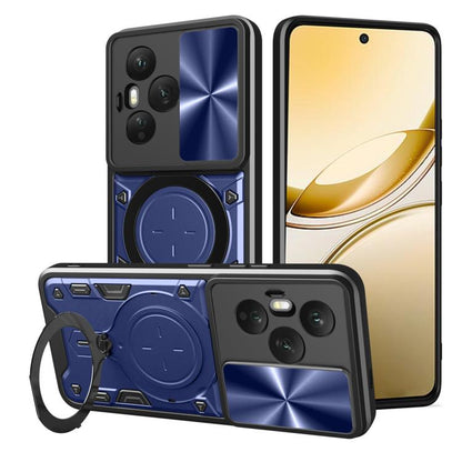 CD Texture Sliding Camshield Magnetic Holder Phone Case