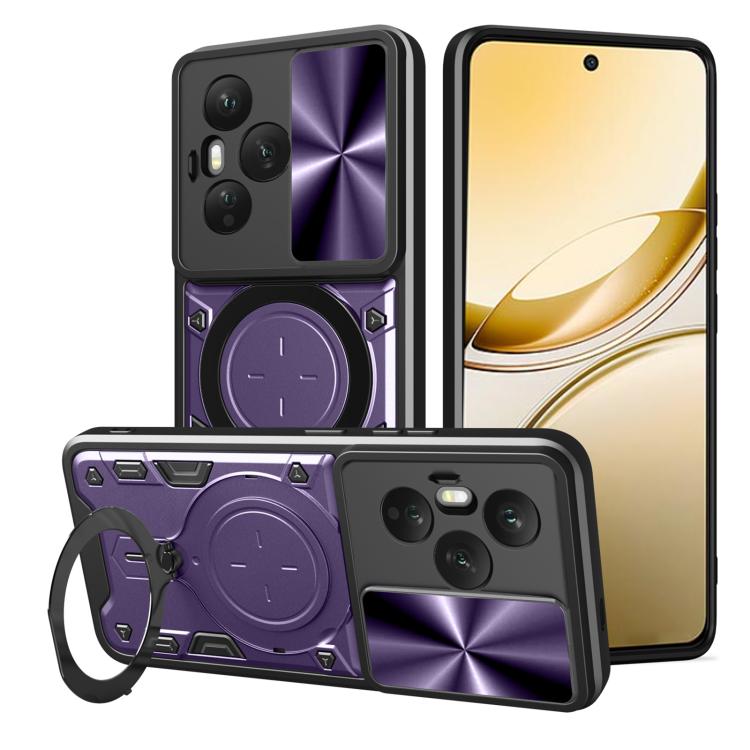 CD Texture Sliding Camshield Magnetic Holder Phone Case, For Honor X9d 5G / X70 5G, For Honor 400 Smart / X7d 5G Global, For Honor 400 Pro Global 160.8mm, For Honor 400 Lite Global