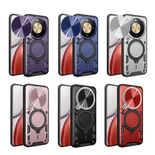 CD Texture Sliding Camshield Magnetic Holder Phone Case, For Honor X9d 5G / X70 5G, For Honor 400 Smart / X7d 5G Global, For Honor 400 Pro Global 160.8mm, For Honor 400 Lite Global