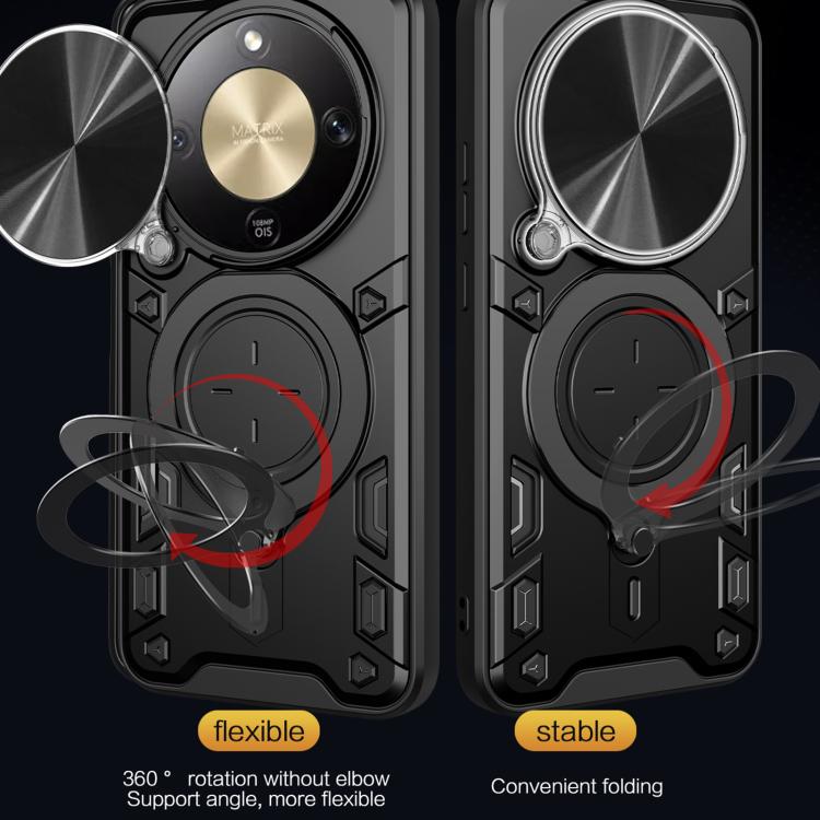 CD Texture Sliding Camshield Magnetic Holder Phone Case