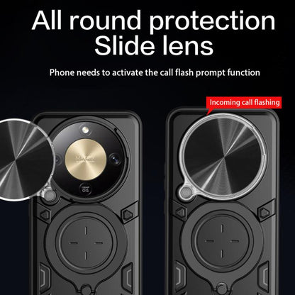 CD Texture Sliding Camshield Magnetic Holder Phone Case