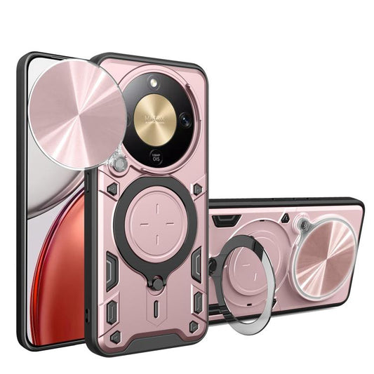 CD Texture Sliding Camshield Magnetic Holder Phone Case, For Honor X9d 5G / X70 5G, For Honor 400 Smart / X7d 5G Global, For Honor 400 Pro Global 160.8mm, For Honor 400 Lite Global