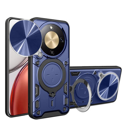 CD Texture Sliding Camshield Magnetic Holder Phone Case