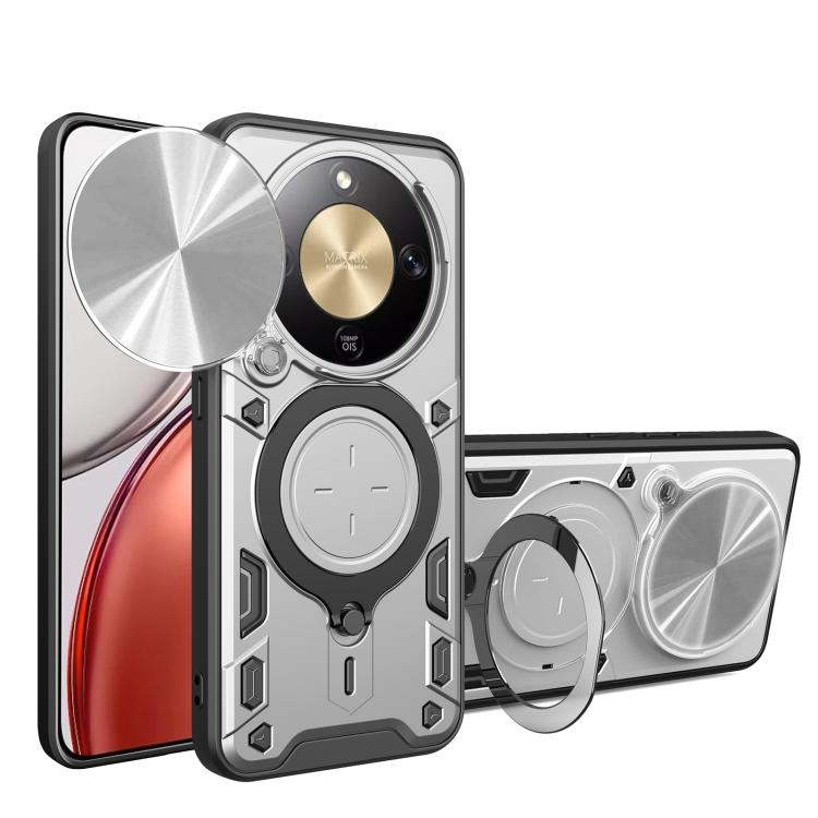CD Texture Sliding Camshield Magnetic Holder Phone Case, For Honor X9d 5G / X70 5G, For Honor 400 Smart / X7d 5G Global, For Honor 400 Pro Global 160.8mm, For Honor 400 Lite Global