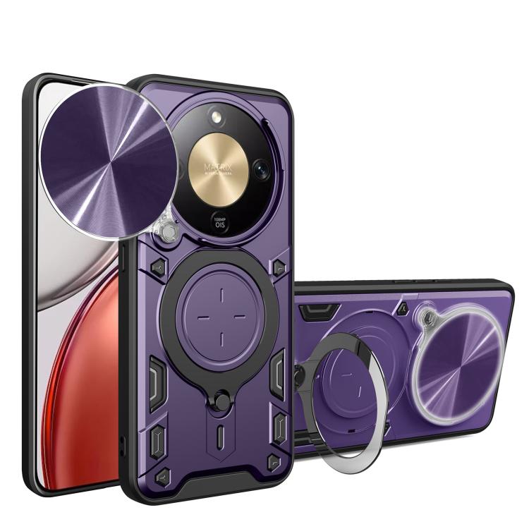 CD Texture Sliding Camshield Magnetic Holder Phone Case