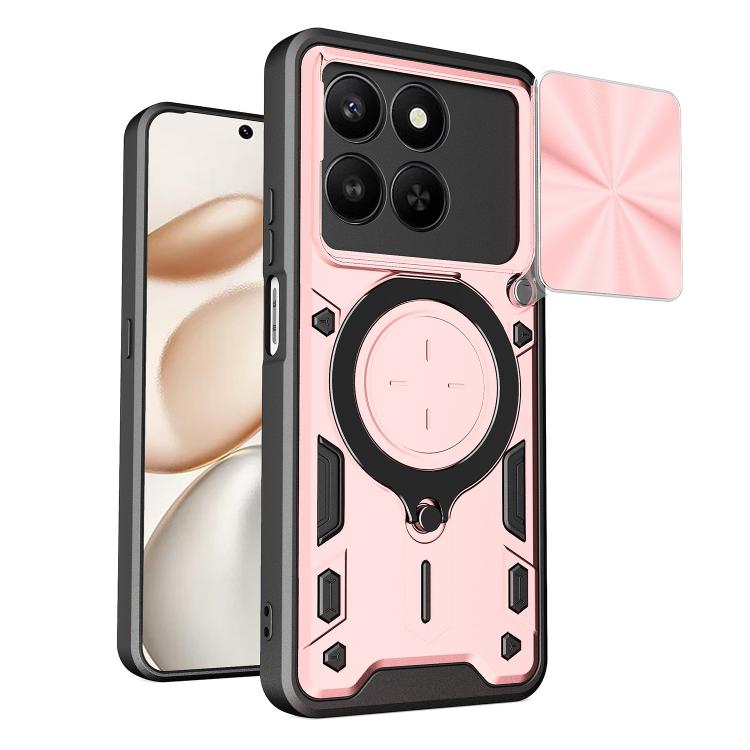 CD Texture Sliding Camshield Magnetic Holder Phone Case, For Honor X9d 5G / X70 5G, For Honor 400 Smart / X7d 5G Global, For Honor 400 Pro Global 160.8mm, For Honor 400 Lite Global
