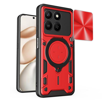 CD Texture Sliding Camshield Magnetic Holder Phone Case, For Honor X9d 5G / X70 5G, For Honor 400 Smart / X7d 5G Global, For Honor 400 Pro Global 160.8mm, For Honor 400 Lite Global