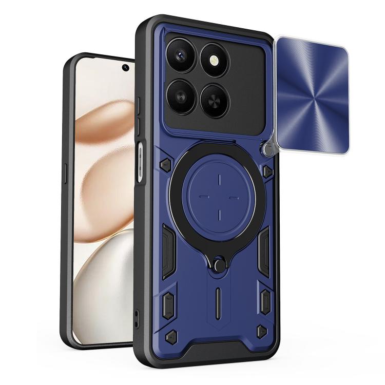 CD Texture Sliding Camshield Magnetic Holder Phone Case, For Honor X9d 5G / X70 5G, For Honor 400 Smart / X7d 5G Global, For Honor 400 Pro Global 160.8mm, For Honor 400 Lite Global