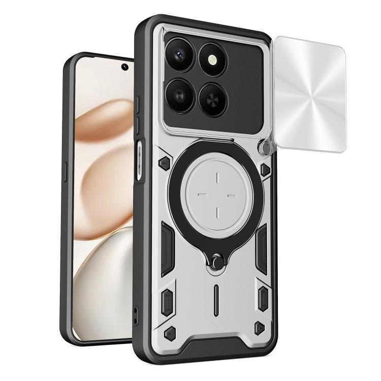 CD Texture Sliding Camshield Magnetic Holder Phone Case, For Honor X9d 5G / X70 5G, For Honor 400 Smart / X7d 5G Global, For Honor 400 Pro Global 160.8mm, For Honor 400 Lite Global
