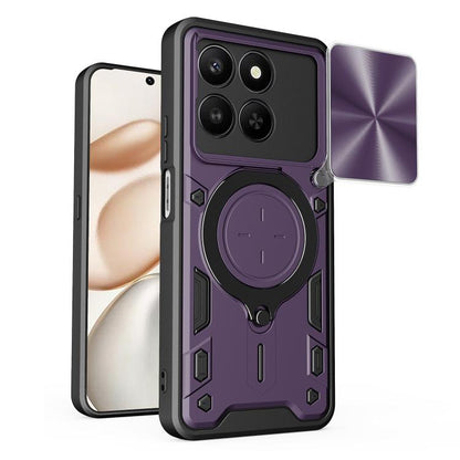 CD Texture Sliding Camshield Magnetic Holder Phone Case, For Honor X9d 5G / X70 5G, For Honor 400 Smart / X7d 5G Global, For Honor 400 Pro Global 160.8mm, For Honor 400 Lite Global