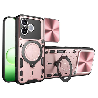 CD Texture Sliding Camshield Magnetic Holder Phone Case, For Honor 600 Smart 5G, For Honor 600 / 600 Pro Global, For Honor 600 Lite Global, For Honor Magic8 Pro 5G