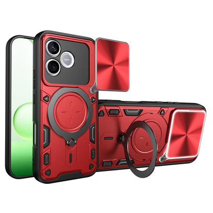 CD Texture Sliding Camshield Magnetic Holder Phone Case, For Honor 600 Smart 5G, For Honor 600 / 600 Pro Global, For Honor 600 Lite Global, For Honor Magic8 Pro 5G