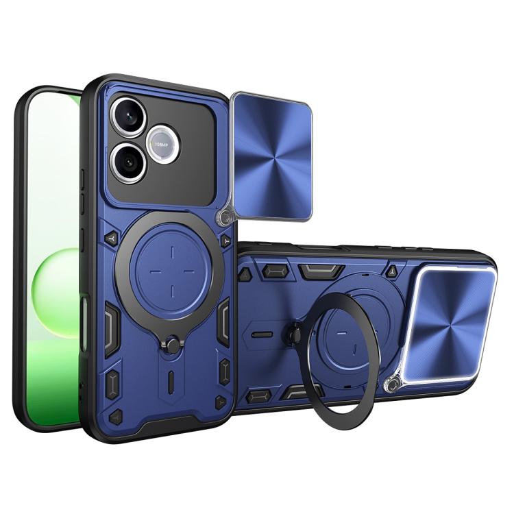 CD Texture Sliding Camshield Magnetic Holder Phone Case, For Honor 600 Smart 5G, For Honor 600 / 600 Pro Global, For Honor 600 Lite Global, For Honor Magic8 Pro 5G