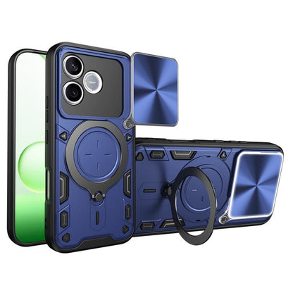 CD Texture Sliding Camshield Magnetic Holder Phone Case, For Honor 600 Smart 5G, For Honor 600 / 600 Pro Global, For Honor 600 Lite Global, For Honor Magic8 Pro 5G