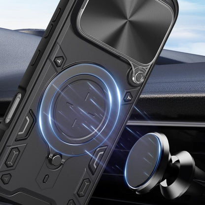CD Texture Sliding Camshield Magnetic Holder Phone Case, For Honor 600 / 600 Pro Global, For Honor 600 Lite Global, For Honor Magic8 Pro 5G, For Honor X9d 5G / X70 5G - Shello's Creative Boutique